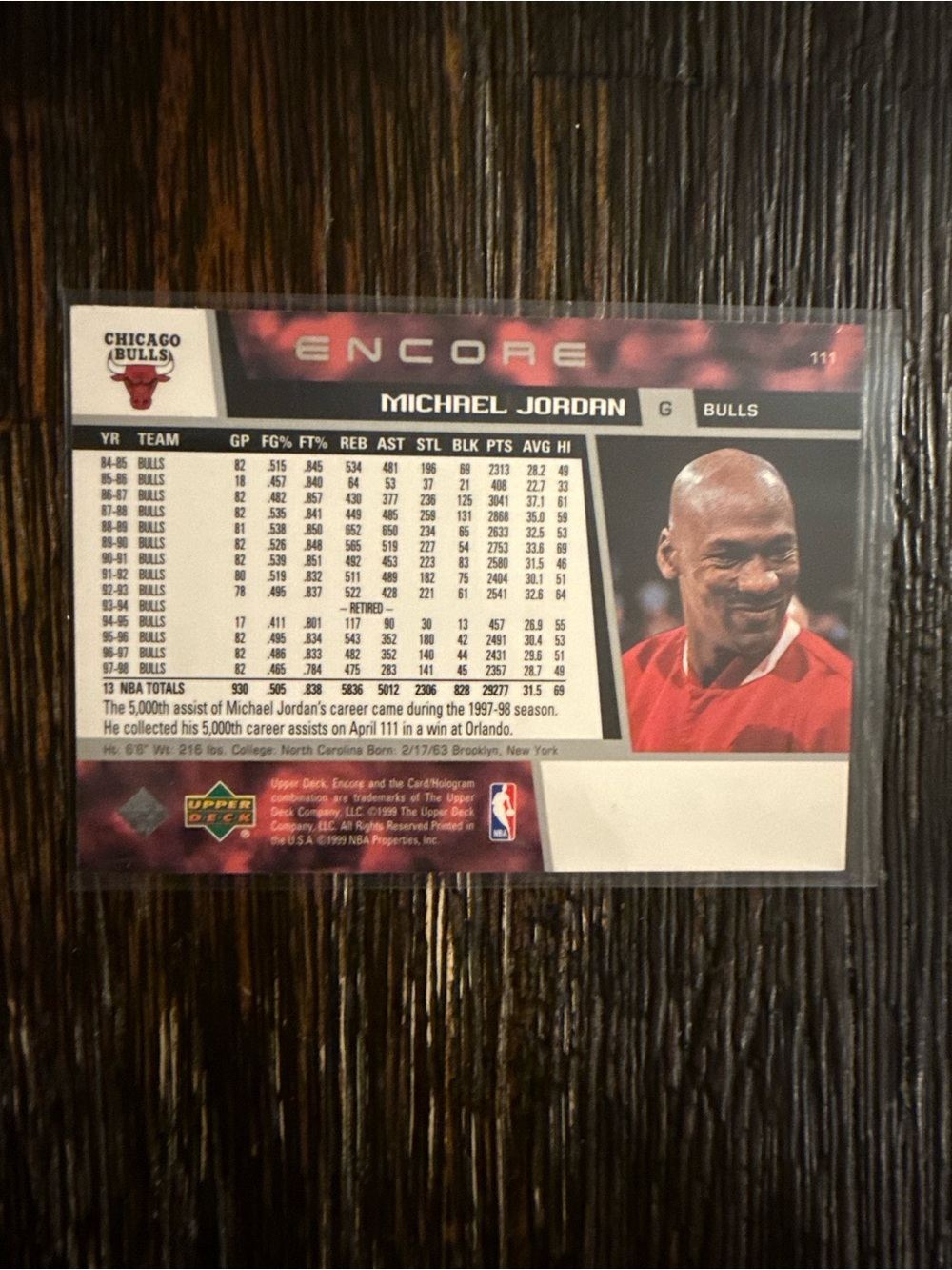 Michael Jordan card - Picture 2 of 2